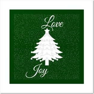 Christmas tree, love and joy. Posters and Art